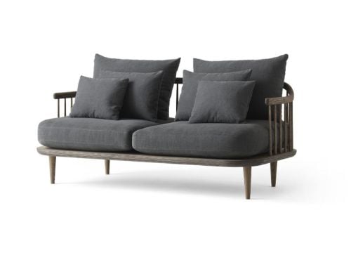 &Tradition Fly SC2 Sofa L: 162 cm - Smoked Oiled Oak/Hot Madison 093