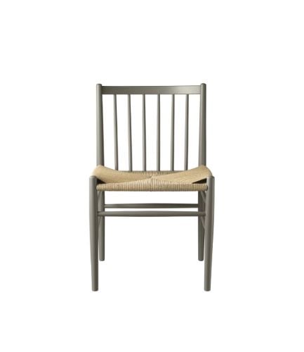 FDB Møbler J80 Jørgen Bækmark Stol SH: 45 cm - Moss Grey/Natur Flet