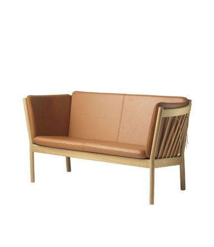 FDB Møbler J148 2-Personen-Sofa Erik Ole Jørgensen L:150 cm – Eiche Natur/Cognac