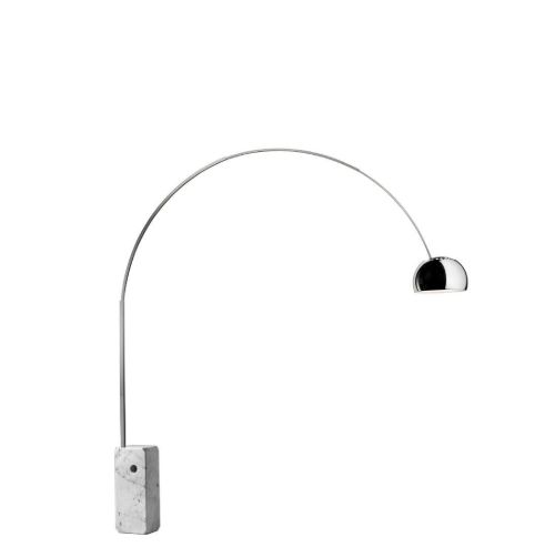 FLOS Arco Gulvlampe LED H: 240 cm - White Marble