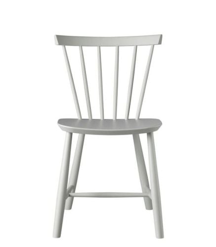 FDB Møbler J46 Poul M. Volther Stol SH: 45 cm - Lysegrå/Dust & Bones/Malet Bøg
