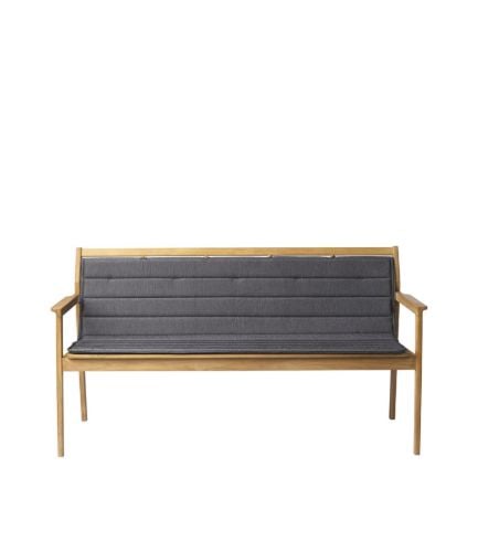 FDB Møbler M22 Sammen Hynde til M11 3 Pers. Bænk m. Ryg 144x90 cm - Antracitgrå