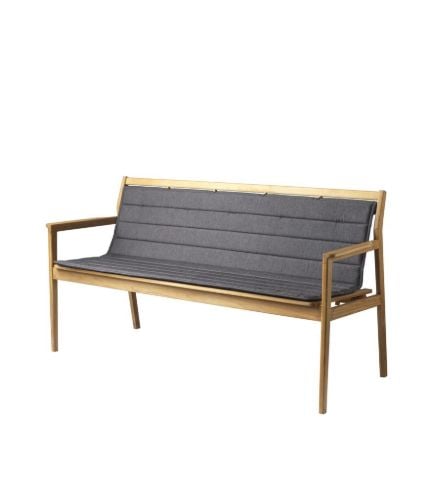 FDB Furniture M22 Together Kissen für M11 3 Pers. Bench mit Rückenlehne 144x90 cm – Anthrazitgrau