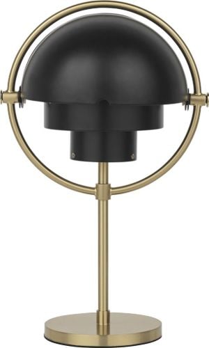 GUBI Multi-Lite Portable Lampe H: 30 cm - Brass/Black Semi Matt