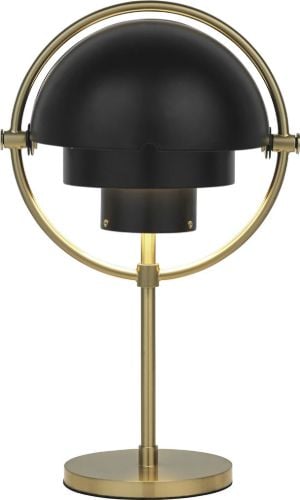 GUBI Multi-Lite Tragbare Lampe H: 30 cm - Messing/Schwarz Halbmatt
