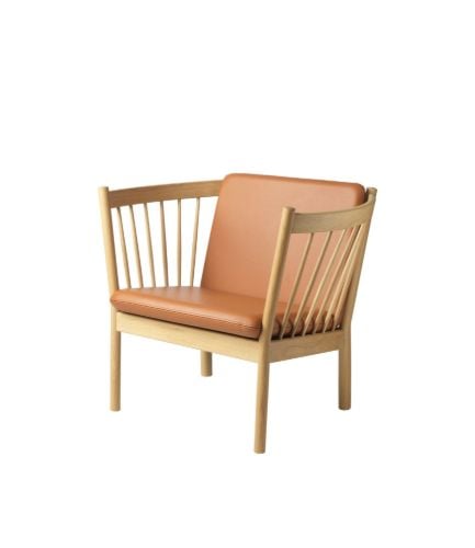 FDB Møbler Polster für J146 51x60 cm - Cognac Leder