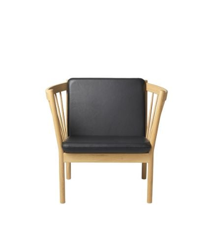FDB Møbler Polster für J146 51x60 cm - Schwarzes Leder