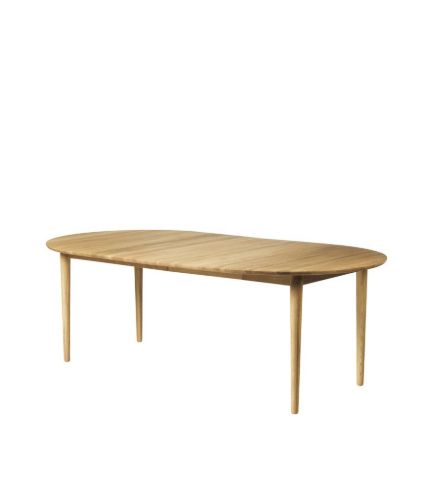 FDB Furniture C62E Esstisch m. Absaugung inkl. 2 Stk. Einlegeplatten 115x115 cm - Geölte Eiche