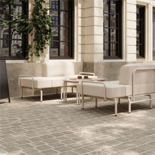 Mandalay Ivy Loungesessel m. Verlängerung SH: 42 cm – Taupe 