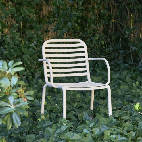 Mandalay Ivy Pipe Gartenstuhl SH: 43,5 cm – Taupe 