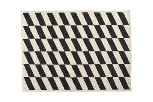 HAY Shift Kelim Rug 170x240 - Black