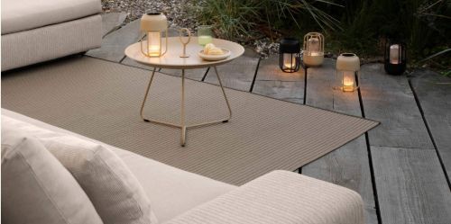 HOUE Field Outdoor Teppich 240x170 cm - Textil/Sand