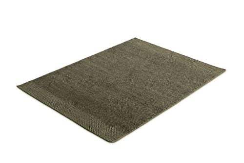 Woud Rombo Teppich groß 170 x 240 cm – Moosgrün