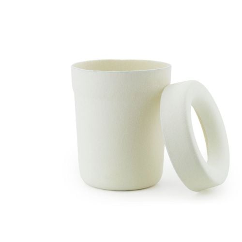 Normann Copenhagen Hide Büro-Papierkorb - Cream