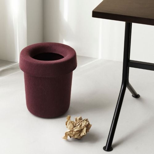 Normann Copenhagen Hide Büro-Abfallbehälter - Burgunderrot