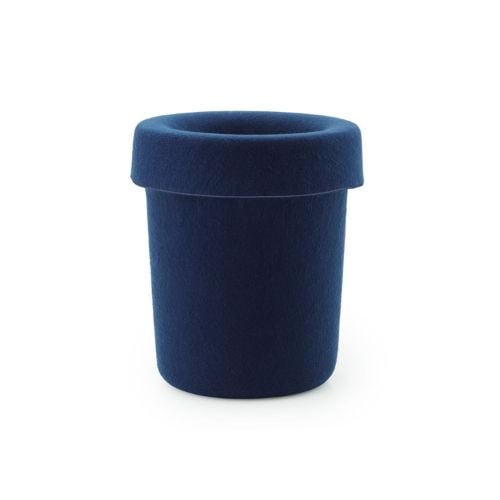 Normann Copenhagen Hide Office Bin - Dark Blue 