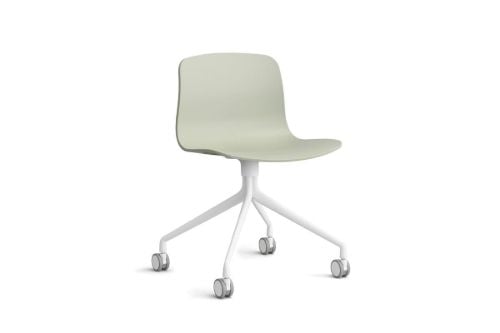 HAY AAC 14 About A Chair  - White Powder Coated Aluminium/Pastel Green