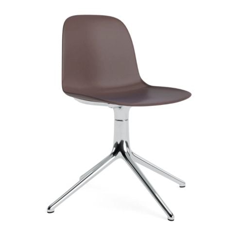 Normann Copenhagen Form Swivel - Aluminium/Braun