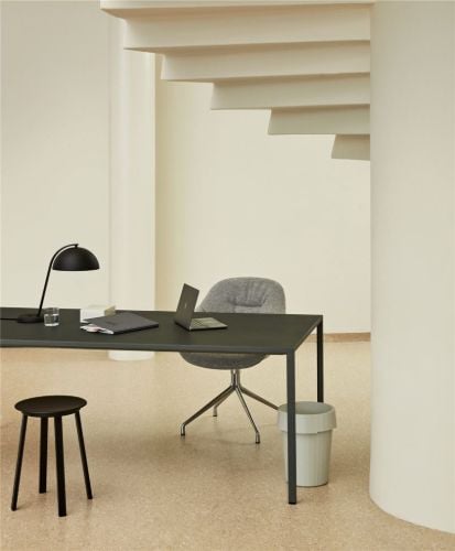 HAY AAC121 Soft About a Chair Gepolsterter Esszimmerstuhl SH: 47,5 cm – Poliertes Aluminium/Hallingdal 116