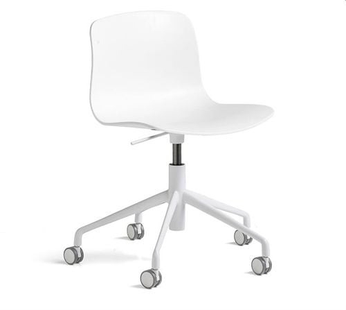 HAY AAC50 Kontorstol m/hjul  - White/White Aluminium