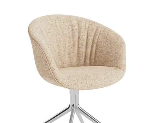 HAY AAC 21 Soft About A Chair SH: 46 cm – Poliertes Aluminium/Bolgheri LGG60