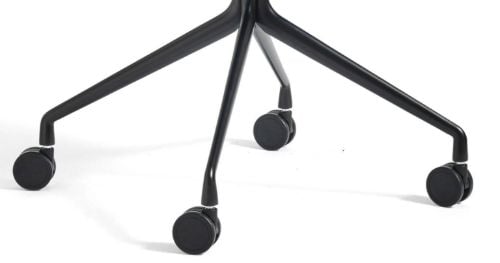 HAY AAC 25 Soft About A Chair SH: 46 cm – Schwarz pulverbeschichtetes Aluminium/Remix 773
