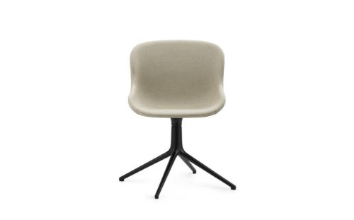Normann Copenhagen Hyg Drejestol Fuldpolstret SH: 46 cm - Upminster/Sort Aluminium