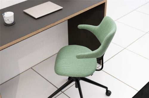 Vermund VL119 Bürostuhl SH: 46 cm - Mood Hellgrün / Schwarz