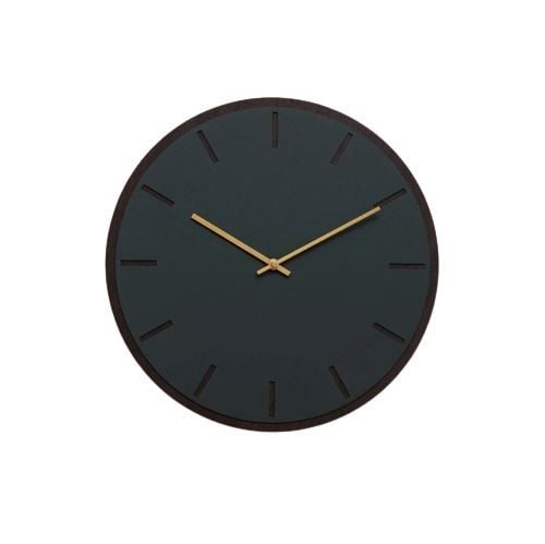 Hemverk Vægur Ø: 28 cm – Conifer Dark Oak/Guld