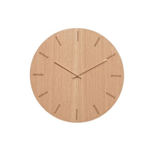 Hemverk Vægur Ø: 38 cm – Light Oak/Copper