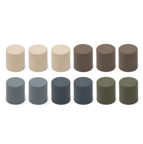 We Do Wood ECO Dots for Scoreboard 12 pcs - Mix of Nature