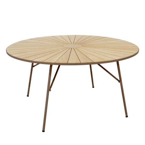 Mandalay Marguerit Havebord Ø: 140 cm - Teak/Mocca
