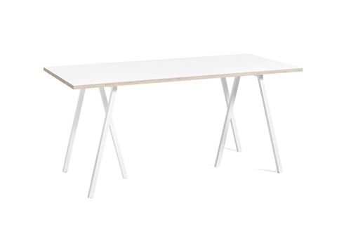 HAY Loop Stand Table 160x77,5 cm - White/White Laminate