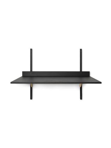 Ferm Living Sector Desk 87x45,1 cm - Black Ash/Brass