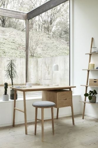 Hübsch Architect Skrivebord B: 120 cm - Natur/Eg