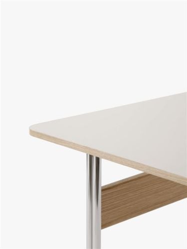 &Tradition Pavilion Schreibtisch AV16 Schreibtisch B: 130 cm – Linoleum Mushroom 4176 / Lackierte Eiche
