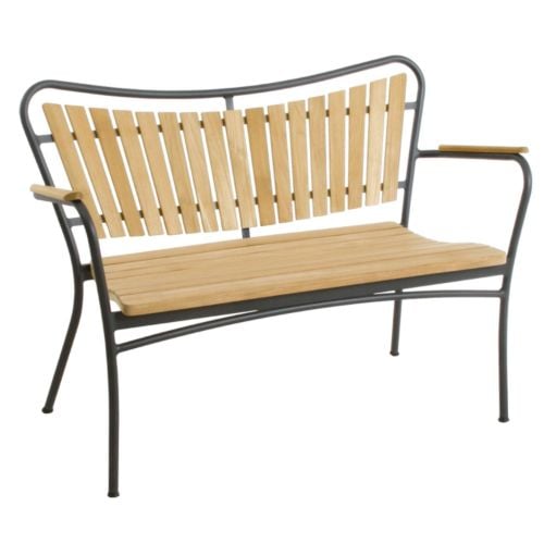 Mandalay Marguerit Havebænk L: 112 cm - Teak/Antracit
