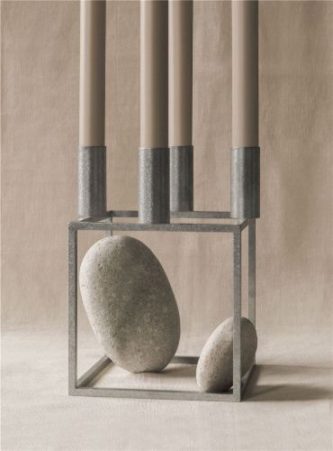 Audo Copenhagen Kubus 4 Kerzenständer 14x14 cm - Zink