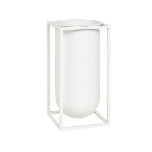 Audo Copenhagen Kubus Lolo Vase H: 24 cm - Hvid  