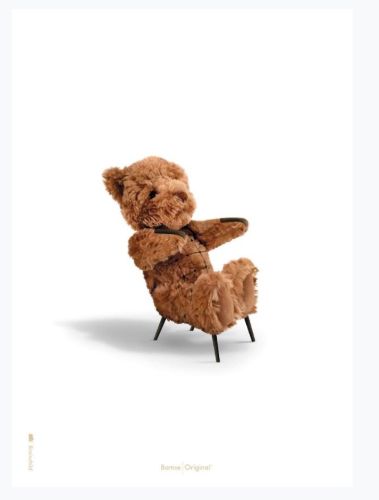 Brainchild Poster A5 – Der Teddybär mit weißem Hintergrund OUTLET