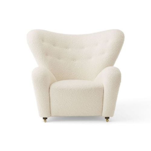 Audo Copenhagen Den Trætte Mand Loungestol H: 88 cm - Dark Stained Oak/Baena 14