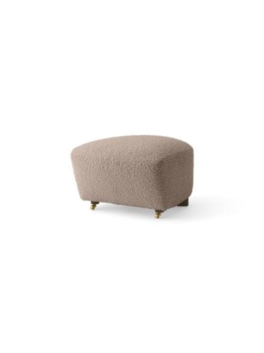 Audo Copenhagen The Tired Man Fußhocker H: 36 cm - Dunkel gebeizte Eiche/Baena 93