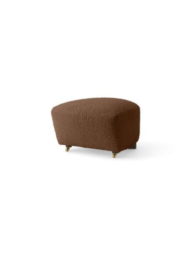 Audo Copenhagen The Tired Man Fußhocker H: 36 cm - Dunkel gebeizte Eiche/Baena 95