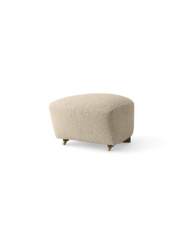 Audo Copenhagen The Tired Man Fußhocker H: 36 cm - Dunkel gebeizte Eiche/Baena 15