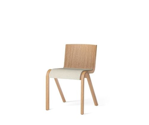 Audo Copenhagen Ready Dining Chair Sitz gepolstert SH: 48 cm – Natureiche/Hallingdal 200