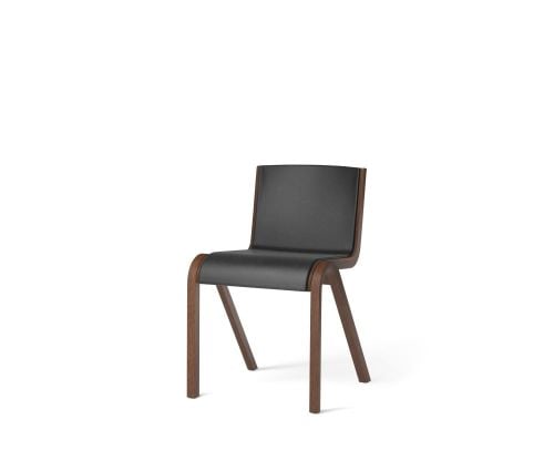 Audo Copenhagen Ready Dining Chair, vorne gepolstert, SH: 48 cm – Rot gebeizte Eiche/Dakar 0842