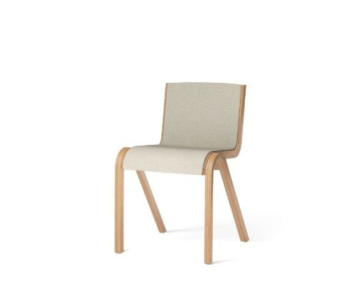 Audo Copenhagen Ready Dining Chair, vorne gepolstert, SH: 48 cm – Natureiche/Hallingdal 200