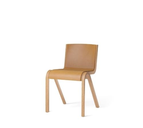 Audo Copenhagen Ready Dining Chair, vorne gepolstert, SH: 48 cm – Natureiche/Dakar 0250