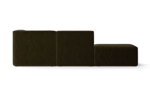 Audo Copenhagen Eave Corner Modular Sofa 86 3 Pers. Nach rechts gerichtet mit Pouf L: 247 cm – Champion 035