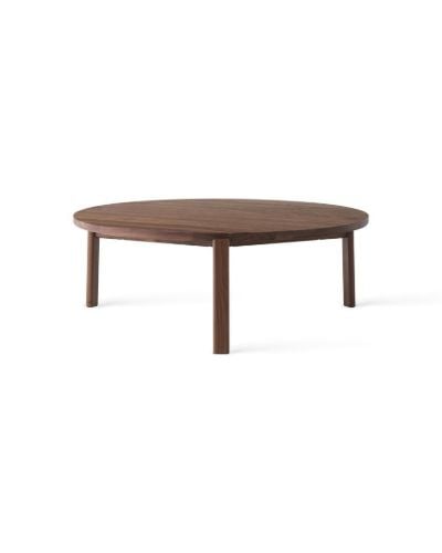 Audo Copenhagen Passage Loungetisch Ø: 90 cm - Walnuss